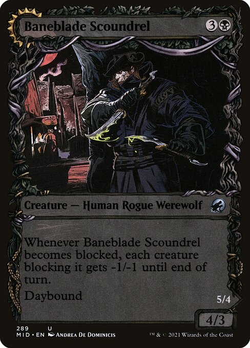 Baneblade Scoundrel // Baneclaw Marauder [Showcase Foil]
