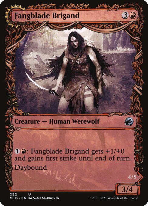 Fangblade Brigand // Fangblade Eviscerator [Showcase Foil]