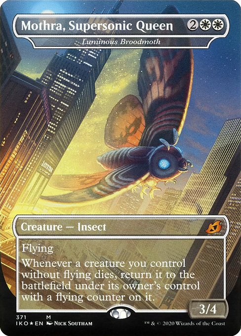 Mothra, Supersonic Queen (Luminous Broodmoth) [Borderless]