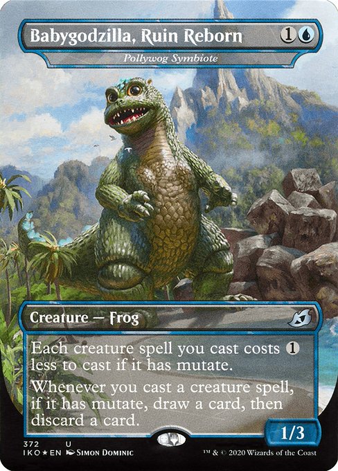 Babygodzilla, Ruin Reborn (Pollywog Symbiote) [Borderless Foil]