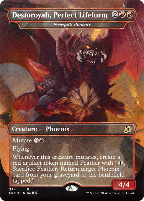 Destoroyah, Perfect Lifeform (Everquill Phoenix) [Borderless Foil]