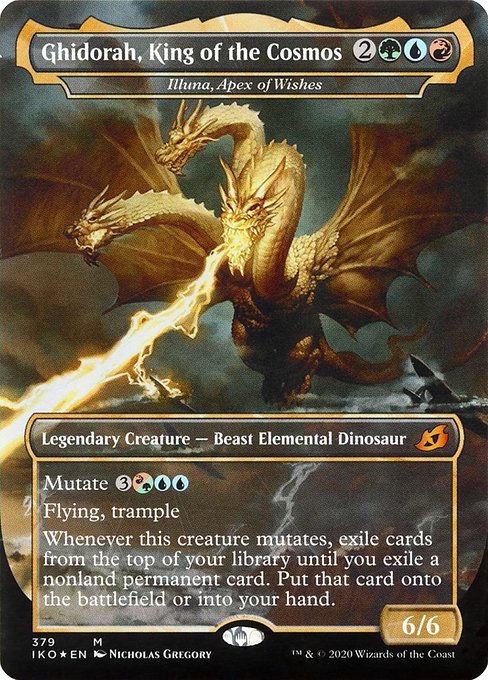 Ghidorah, King of the Cosmos (Illuna, Apex of Wishes) [Borderless]