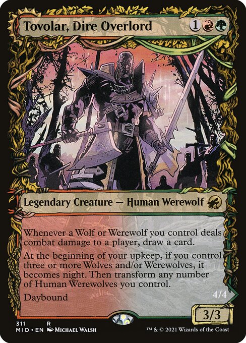 Tovolar, Dire Overlord // Tovolar, the Midnight Scourge [Showcase Foil]
