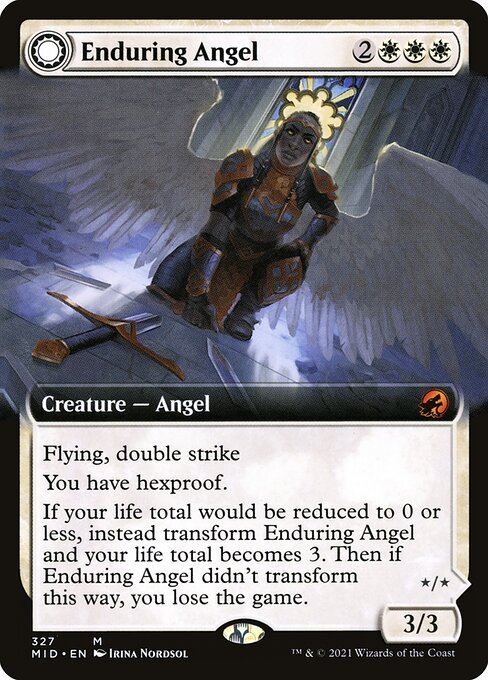Enduring Angel // Angelic Enforcer [Extended Artwork Foil]