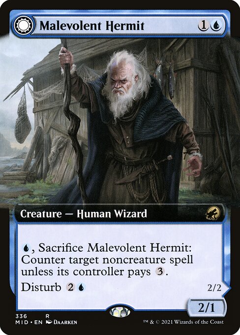 Malevolent Hermit // Benevolent Geist [Extended Artwork Foil]