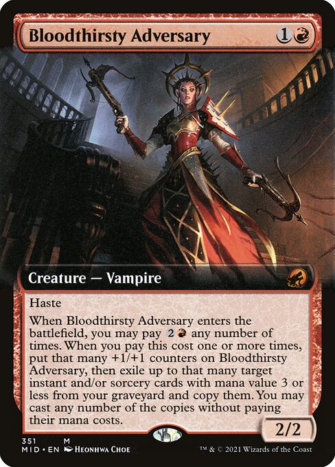Bloodthirsty Adversary [Extended Artwork Foil]