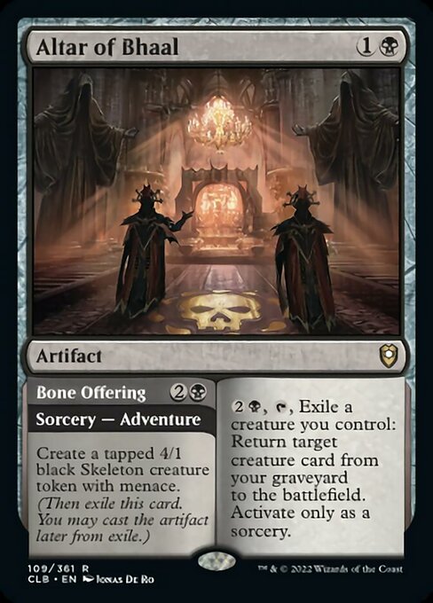 Altar of Bhaal // Bone Offering [Foil]