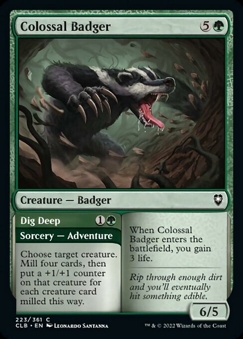 Colossal Badger // Dig Deep [Foil]