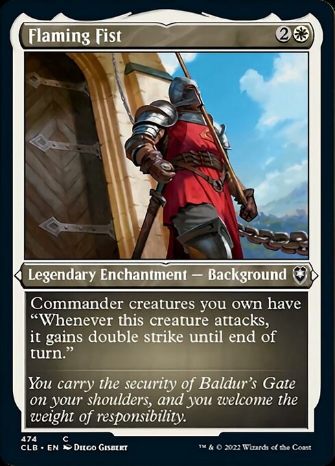 Flaming Fist [Etched Foil]