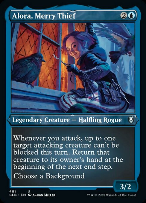 Alora, Merry Thief [Etched Foil]