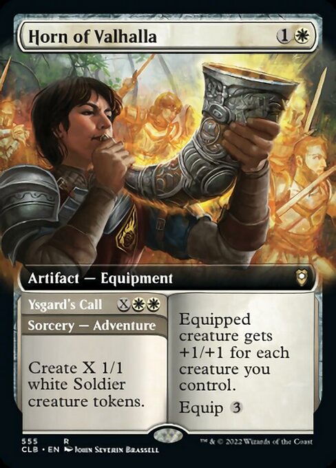 Horn of Valhalla // Ysgard's Call [Extended Artwork Foil]