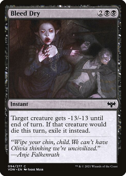 Bleed Dry [Foil]