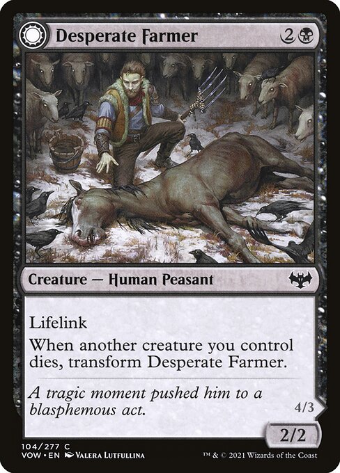 Desperate Farmer // Depraved Harvester [Foil]