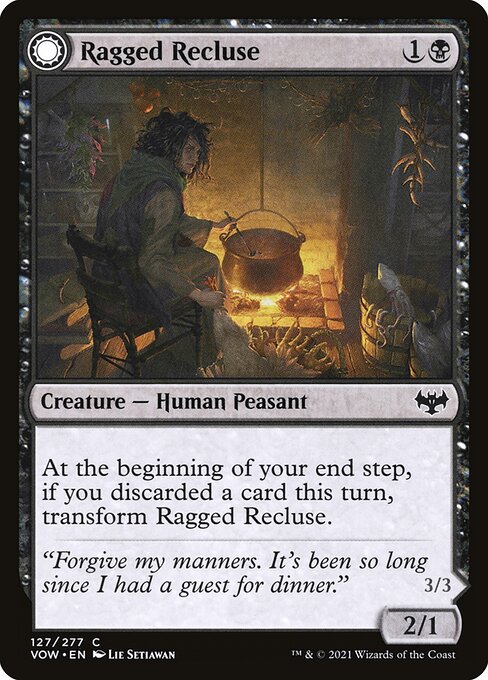 Ragged Recluse // Odious Witch [Foil]