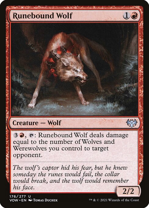 Runebound Wolf [Foil]