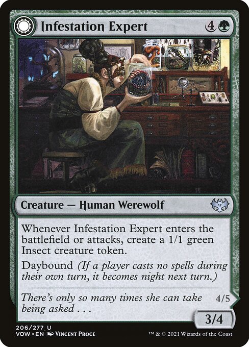 Infestation Expert // Infested Werewolf [Foil]