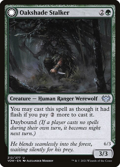 Oakshade Stalker // Moonlit Ambusher [Foil]