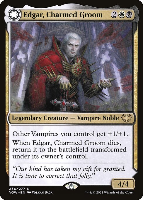 Edgar, Charmed Groom // Edgar Markov's Coffin [Foil]