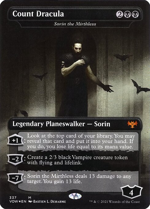 Count Dracula (Sorin the Mirthless) [Borderless Foil]