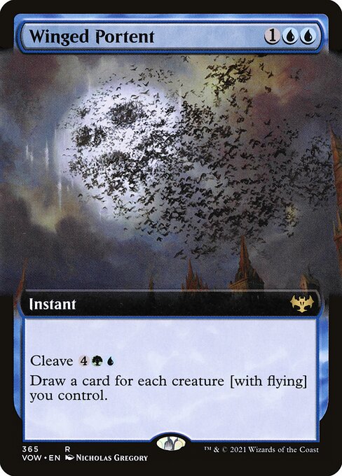 Winged Portent [Extended Artwork Foil]