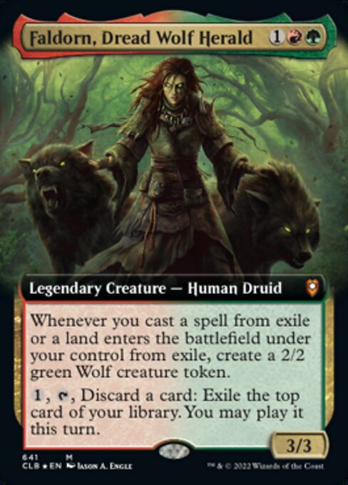 Faldorn, Dread Wolf Herald [Extended Artwork Foil]