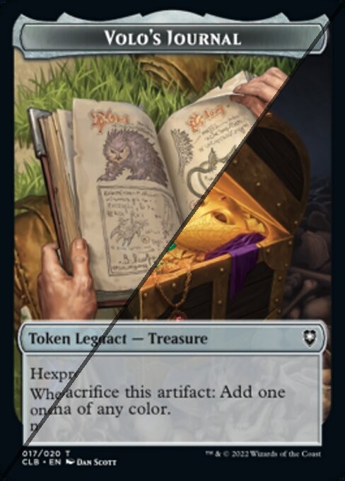 Volo's Journal Token // Treasure Token TCLB [Foil]