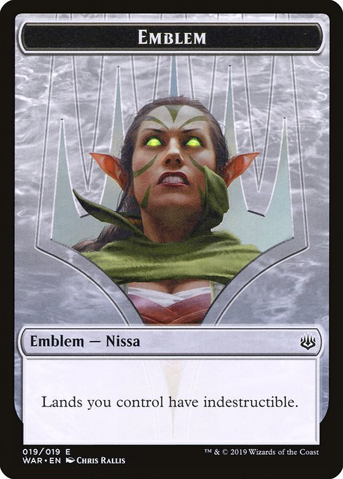 Nissa, Who Shakes the World Emblem Token TWAR