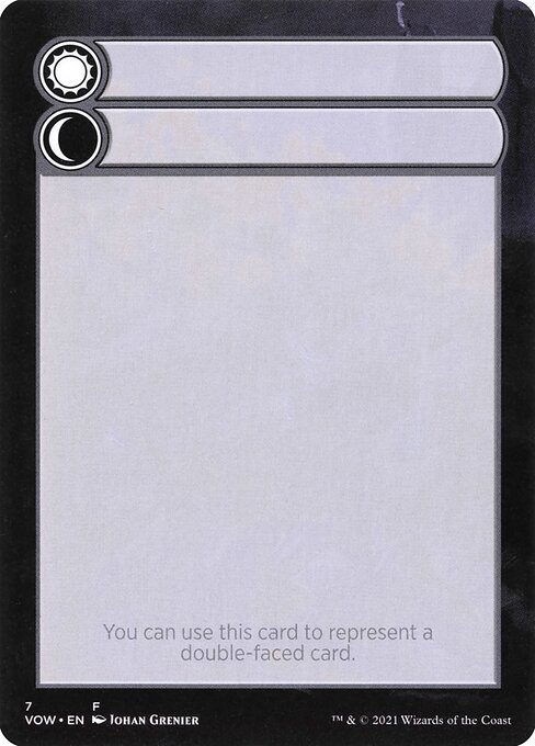 Double-Faced Substitute Card Token SVOW