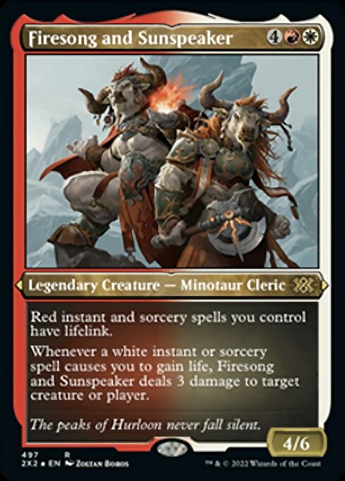Firesong and Sunspeaker [Etched Foil]