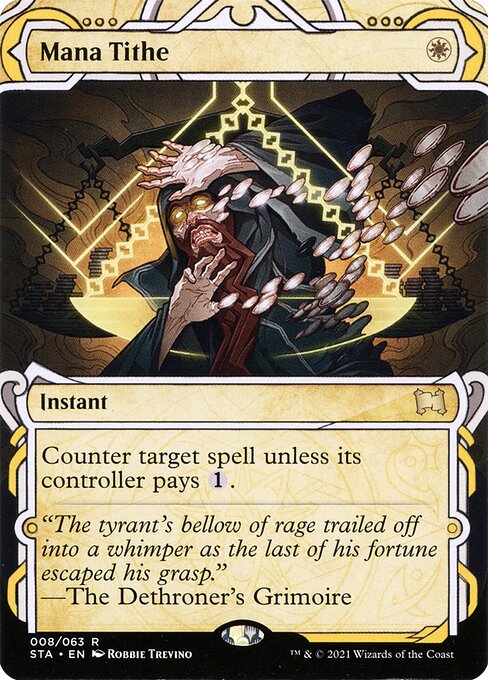 Mana Tithe [Borderless Etched Foil]