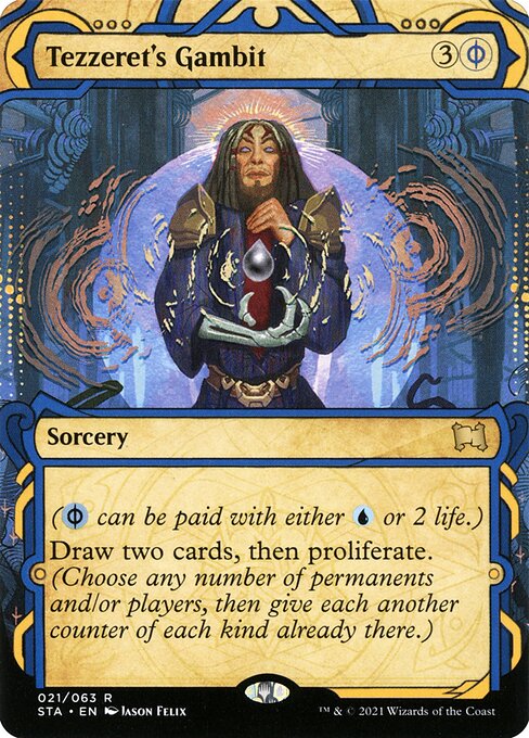 Tezzeret's Gambit [Borderless Etched Foil]