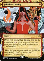Faithless Looting [Borderless Etched Foil]