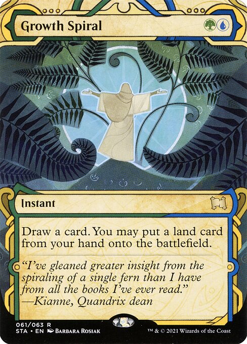 Growth Spiral [Borderless Etched Foil]