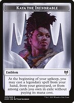 Kaya the Inexorable Emblem Token TKHM