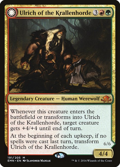 Ulrich of the Krallenhorde // Ulrich, Uncontested Alpha [Foil]