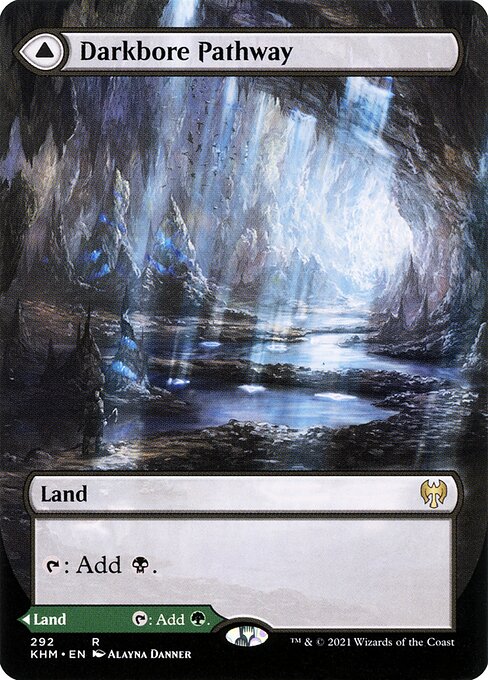 Darkbore Pathway // Slitherbore Pathway [Borderless Foil]
