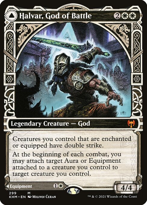Halvar, God of Battle // Sword of the Realms [Showcase]