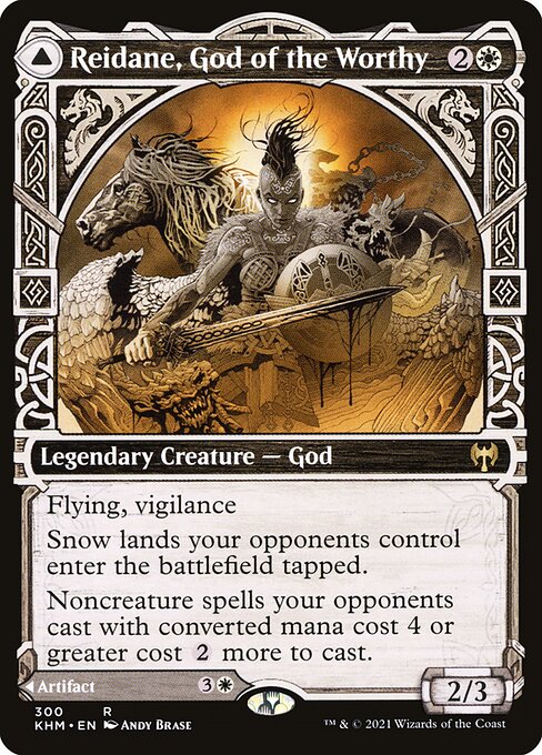 Reidane, God of the Worthy // Valkmira, Protector's Shield [Showcase Foil]