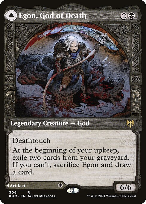 Egon, God of Death // Throne of Death [Showcase Foil]