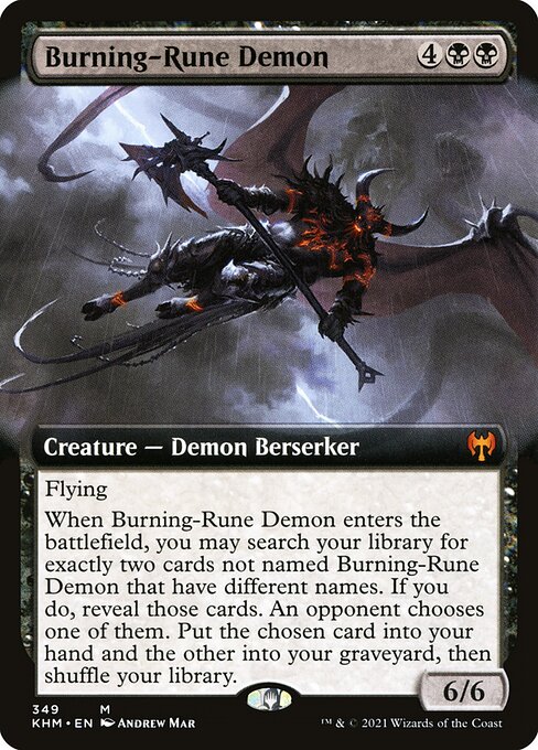 Burning-Rune Demon [Extended Artwork]