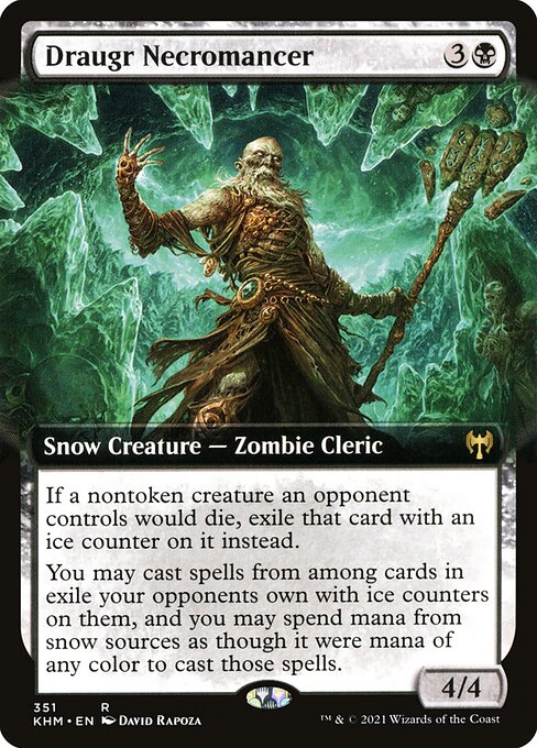 Draugr Necromancer [Extended Artwork Foil]