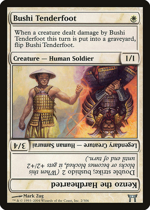 Bushi Tenderfoot // Kenzo the Hardhearted [Foil]