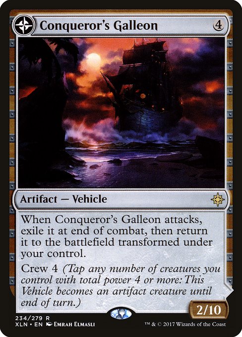 Conqueror's Galleon // Conqueror's Foothold [Foil]