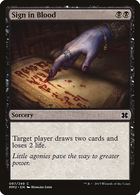 Sign in Blood [Foil]