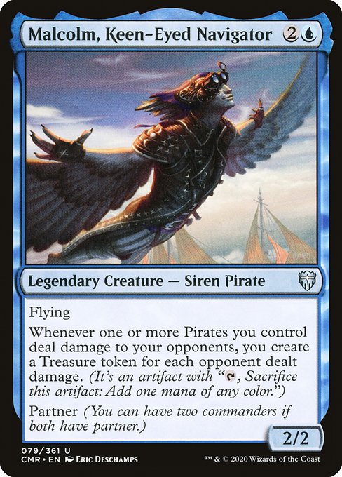 Malcolm, Keen-Eyed Navigator [Foil]