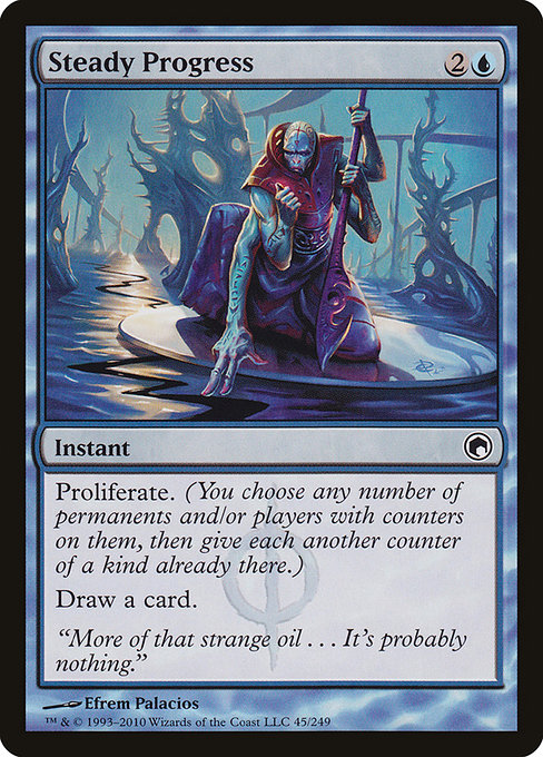 Steady Progress [Phyrexian Foil]