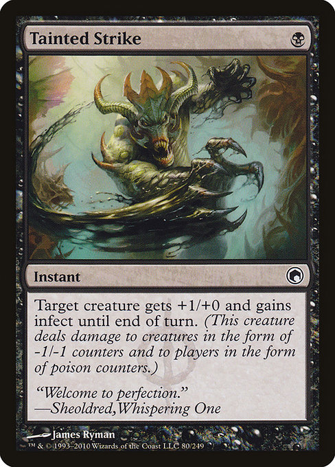Tainted Strike [Phyrexian Foil]