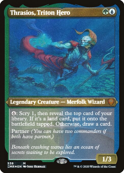 Thrasios, Triton Hero [Etched Foil]