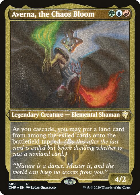 Averna, the Chaos Bloom [Etched Foil]
