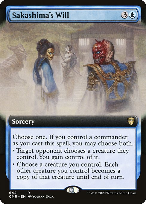 Sakashima's Will [Extended Artwork Foil]